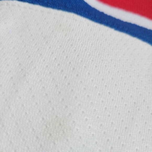 Vtg 90's Starter New York Rangers Jersey Authentic Center Ice Fight Strap NHL - Picture 12 of 16
